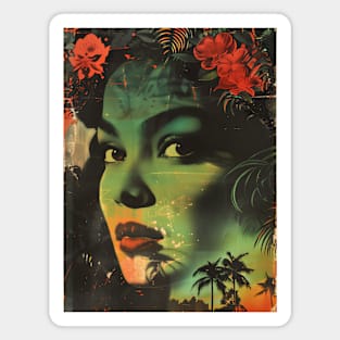 Tropical Woman Movie Poster Magnet